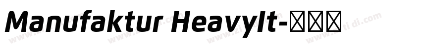 Manufaktur HeavyIt字体转换